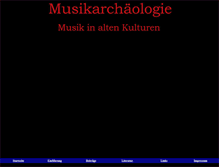 Tablet Screenshot of musikarchaeologie.de